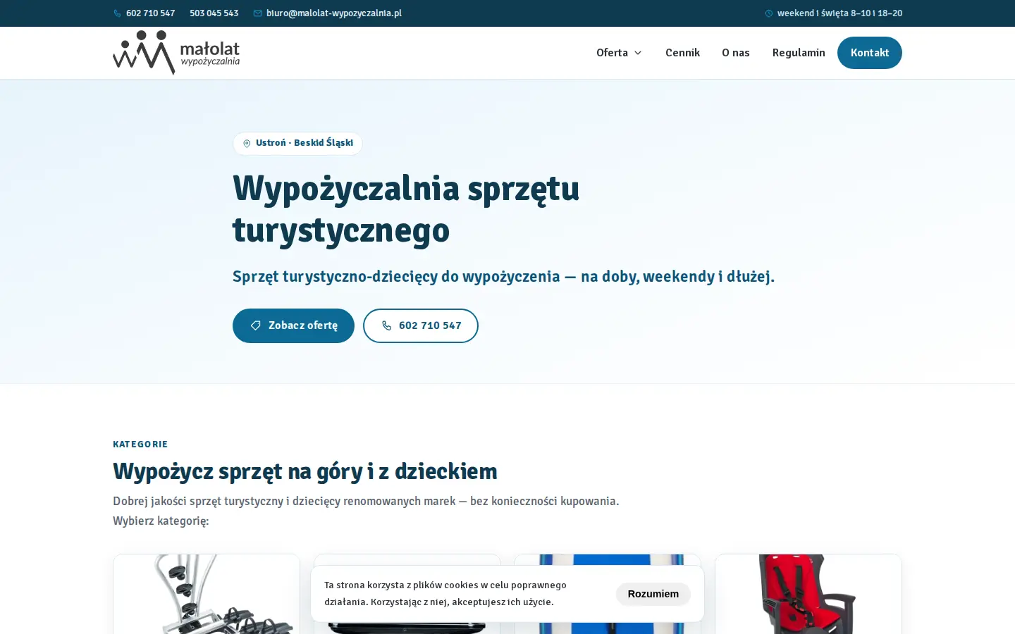 Wypożyczalnia MAŁOLAT Po · 2026